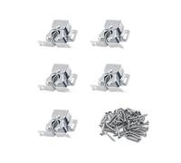 Chiusure a Doppio Rullo 5/10 pezzi, chiusura a doppio rullo in metallo di qualità industriale con attacco a lancia, finitura opaca for ante armadi e mobili(5pcs)