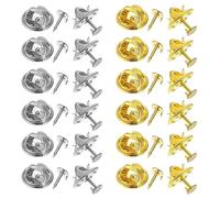 Chiusure a Farfalla con Spilla,100 Paia Ferma Spille Pin Backs Farfalla Cravatta Spilla Perni a Farfalla in Metallo Frizione per Pin Farfalla,per DIY Craft Artigianato E Creazione di Gioielli