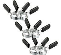 -Chiusure a Molla C.P. Sports, Chiusure da Manubrio, Ferma Pesi, Clip a Molla, per bilancieri, 3 Paar