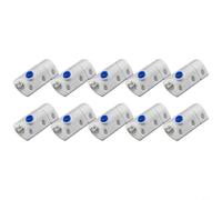 Chiusure a Molla in Plastica per Porte 62mm | Materiale ABS+ferro, design ergonomico, installazione per facile, colore bianco/beige/marrone, 62mm(white)