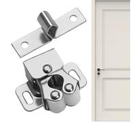 Chiusure A Per Porte Interne - Chiusura A Molla Per Chiudi Armadio In Acciaio Inossidabile, Chiusura Per Mobili Stabile Chiusurra Doppio Rullo Hardware, Fibbia Per Porta Aspirante Per Porta Del