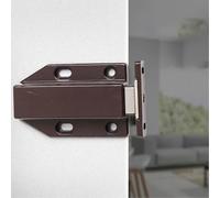 Chiusure a pressione per porte aperte con forte forza magnetica, chiusura silenziosa per armadietti da cucina, armadi e camper, chiusura con tocco per aprire cassetti, marrone (2 pezzi)