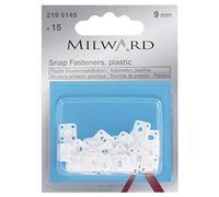 Chiusure a scatto in plastica, Derlin, 9 mm, 15 pezzi