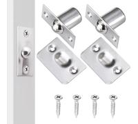 chiusure a sfera a rullo 2 pz chiusura a sfera per porta dell'armadio，chiusura a sfera regolabile Acciaio Inox Chiavistelli a Sfera con Viti per Porte Regolabili per Cucina Casa Mobili Chiavistello