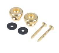 Chiusure for tracolle for chitarra Teste di funghi Rame cromato 2 pezzi Chiusure for tracolle for chitarra Basso Pulsanti con fibbia for cintura Argento/Nero/Oro (Color : Golden)