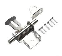 Chiusure in acciaio inox per porte in legno per la pace della mente a casa (argento B)