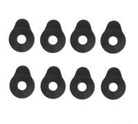 Chiusure in gomma per tracolla per chitarra, compatibili con chitarre acustiche, elettriche, basse, forniscono una connessione stabile per cinghie standard (8 pezzi)