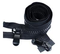 Chiusure lampo con estremità aperta, Cerniere a spirale, Cerniera lunga in resina con doppia apertura 8# Cerniere lunghe for piumini for cucire doppia testa a due vie (dimensioni : Length 100CM) (Size