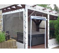 CHIUSURE LATERALI IN PVC SU MISURA PER GAZEBO PROTEZIONE IMPERMEABILE ESTERNI