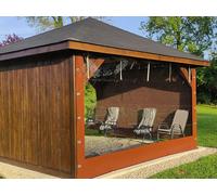 CHIUSURE LATERALI IN PVC SU MISURA PER GAZEBO PROTEZIONE IMPERMEABILE ESTERNI