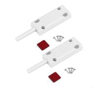 Chiusure magnetiche per armadietti con viti, struttura in ABS per ante e cassetti, ammortizzatore per migliorare funzionalità e longevità (bianco)