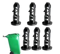 Chiusure per bidoni della spazzatura - 6 pezzi perni di collegamento del coperchio e perni a cerniera per bidoni della spazzatura da 240 l | per bidoni della spazzatura da esterni, ideali