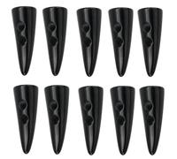 Chiusure per bottoni da cucire a doppio da, All black | Bottoni da cucire in resina da 3 cm per la riparazione cappotti, bottoni in resina a forma corno