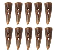 Chiusure per bottoni da cucire a doppio da, Light coffee | Bottoni da cucire in resina da 3 cm per la riparazione cappotti, bottoni in resina a forma corno