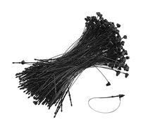 Chiusure per etichette, etichettatura degli indume Snap Lock Pins Loop Price Tag Fastener Plastic Tags Ties Black 3 Inch/85mm Pack of 2000(125mm)