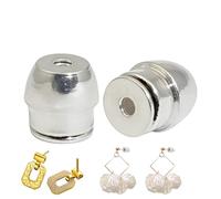 - Chiusure per orecchini - 2 pezzi di chiusura per orecchini in antiscivolo, retro di sicurezza per il miglior utilizzo, pelle sensibile, uomini e donne, gioielli sicuri