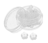 Chiusure per Orecchini Bottone in Silicone Trasparente 50 Pezzi | Facenti Orecchini Silicone, Gommine per Orecchini Sostitutive, Accessori Compatti e Leggeri