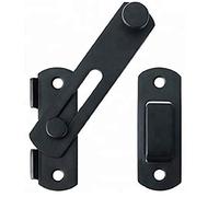 Chiusure per porte, adatto per chiusura scorrevole per porte e finestre, casa, esterno (nero)