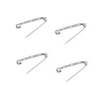 Chiusure per spille, 200 pezzi spilla posteriore fibbia cucito fai da te risultati gioielli accessori(200pcs 3.5 cm)