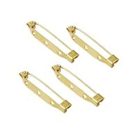 Chiusure per spille, 200 pezzi spilla posteriore fibbia cucito fai da te risultati gioielli accessori(200pcs 4 cm)