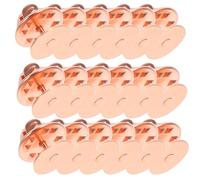 Chiusure per Spille a Farfalla in Rame Rosa 50 Set, per Gioielli