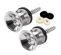 Chiusure per tracolla per chitarra elettrica, in metallo resistente, con viti, perni finali a testa piatta, resistenti perni terminali per chitarra acustica, elettrica, classica, basso ukulele