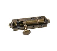 Chiusure tubolari, serratura a scrocco, for porta scorrevole, a chiavistello in rame puro massiccio audace e asta lunga finestra in legno antico (58 cm)(14.5cm)