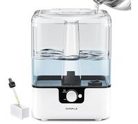 CHIVALZ Top Fill Umidificatore per grandi ambienti, 6 L con luce notturna, ugello girevole a 360°, 26 dB, diffusore di aromi 50 H per camera da letto, cameretta dei bambini, piante, colore bianco, 1