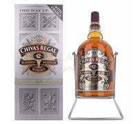 Chivas Regal 12 Years Old Blended Scotch Whisky con supporto girevole e beccuccio 40,00% 4,50 Liter