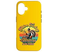 Chive Turkey Pumpkin Pies DJ Vibes, gioco di parole retrò per il Ringraziamento Custodia per iPhone 16