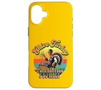 Chive Turkey Pumpkin Pies DJ Vibes, gioco di parole retrò per il Ringraziamento Custodia per iPhone 16 Plus