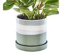 CHIVE Vaso da fiori in ceramica Minute - Simpatici vasi succulenti colorati da 5 pollici per piante da appartamento da interno ed esterno - Bella decorazione moderna per la cucina della fattoria -