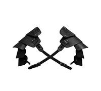 chiwanji Spalla Medievale in Pelle PU Spallacci Coprispalla Cintura del Capo Armature Gotiche Steampunk per Le Spalle per Uomo Donna Decorazione per Feste in, Nero