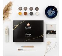 CHIYU Kit di riparazione Bio Kintsugi : Kit di riparazione Bio - Oro, Argento e Rame - Colla d'oro - Biobased - Adatto per alimenti - Il kit più completo e duraturo