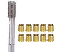 Chiyyak 10 candele in acciaio inox, filettatura - Kit di riparazione, inserti M14 x 1,25, M16 x 1,25, per motori a benzina, generatori, motori, filettature per candele di accensione