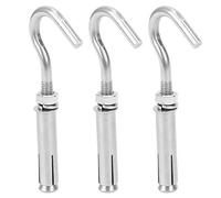 Chiyyak 10 Pezzi Gancio a Vite Ad Espansione in Acciaio Inossidabile 304 Resistente Alle Alte Temperature Fissaggio a Parete Hardware M6 Argento per Uso Esterno