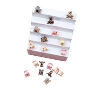Chiyyak 100 Fermagli per Capelli Piccoli e Carini Portatili, varietà di Disegni, Mini Fermagli per Capelli per Ragazze, Perfetti per le Esigenze di Styling Quotidiane (D)