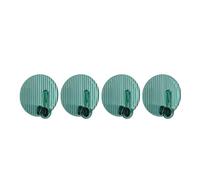 Chiyyak 4 Pezzi di Ganci Adesivi Senza Perforazione, Forti Ganci da Asciugamano Autoadesivo per Bagni, Doccia, , Chiave, Porta (Verde)