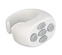 Chiyyak Anello con Pulsante di Scorrimento con la Punta delle Dita, Telecomando Bluetooth per, Accoppiamento Facile, Ricarica Rapida, per Film e Social Media, Design Ergonomico (Bianco)