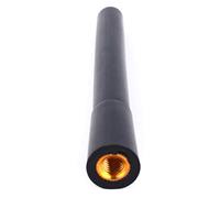 Chiyyak Antenna Nera Corta e Tozza, Facile da Installare Antenna Radio AM FM Nuovissima Al 100% per la Maggior Parte delle Auto, Alluminio con Rivestimento in Plastica Nera Rifinita