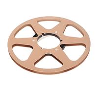 Chiyyak Bobina di Avvolgimento in Alluminio da 10,5" Ad Alto Rendimento, Nastro di Registrazione, Design della Flangia NAB per Derivazione a 6 Fori Stile Ampex (Oro)