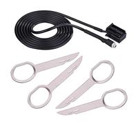 Chiyyak Cavo Adattatore per CD per Auto 6000 Design Originale Connessione Flessibile Interfaccia Femmina da 3,5 Mm Installazione Semplice C-Max Tourneo