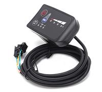 Chiyyak Controller per Misuratore Display LED per Bici Elettrica 24V, Guscio in ABS, Accessori per Scooter Elettrici Impermeabili, Leggeri