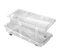 Chiyyak Dispenser di Cancellazione delle Bevande, 2 Pezzi, Lattine di Bevande per Frigoriferi, 2 Strati, Regolabili, Rotolanti Automaticamente, Proprietario di Trasparente, Organizzatore di per