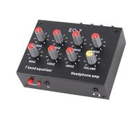 Chiyyak Equalizzatore audio a 7 bande, amplificatore per processore audio auto, equalizzatore digitale a due canali, equalizzatore sonoro, amplificatore processore musicale, amplificatore processore