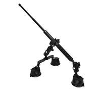 Chiyyak Kit di Montaggio per Auto con Ventosa a Doppia Testa a Sfera Asta Selfie e Regolabile per Action Camera Interfaccia Universale con Bullone 1/4