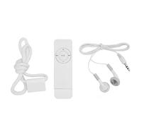 Chiyyak Lettore musicale portatile, lunga durata della batteria, 64 GB, lettore musicale, ascolta romanzi per viaggi, 1 x MP3 (bianco)
