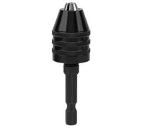 Chiyyak Mandrino Autoserrante da 1/4" 0,3-6,5 Mm Strumento Convertitore di capacità di Serraggio per Smerigliatrice Elettrica, Adattatore a Rapido con Codolo Esagonale per Falegnami