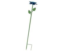 Chiyyak Mangiatoia per Api Mangiatoia per Uccelli per Farfalla 3 in 1 Design Floreale in Ferro con Ampia Apertura Facile da Risciacquare per Cortile Giardino (Blu)