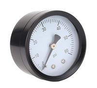 Chiyyak Manometro Accurato in Ferro Inossidabile con Quadrante Trasparente da 0-60 PSI per Carburante Aria-acqua